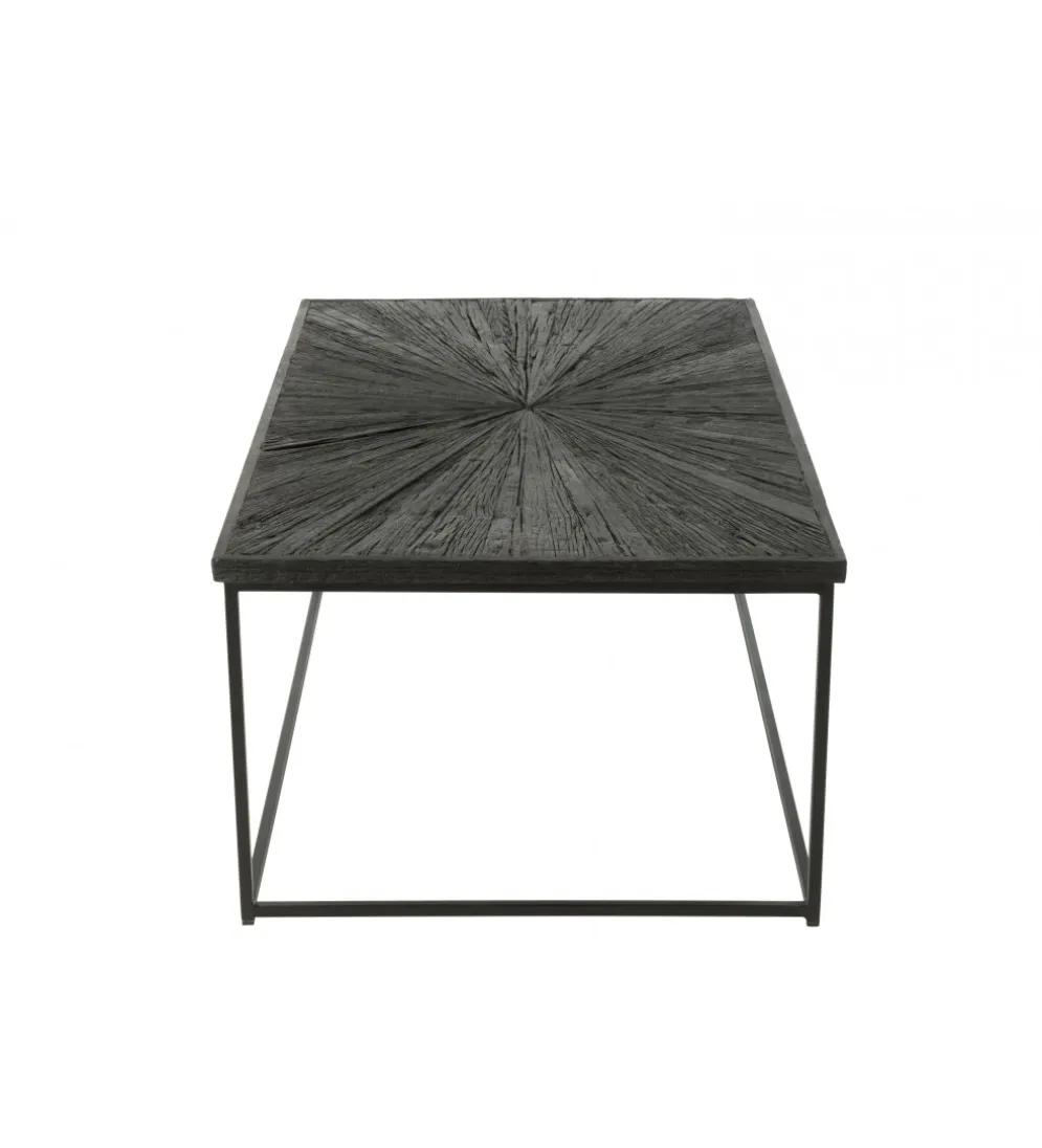 Stolik kawowy Shanil 120 cm drewno czarny