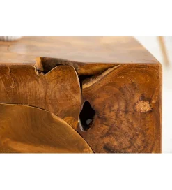 Stolik kawowy SHARK 90 cm drewno Teak