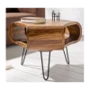 Stolik kawowy SPIN RETRO 60 cm drewno Sheesham