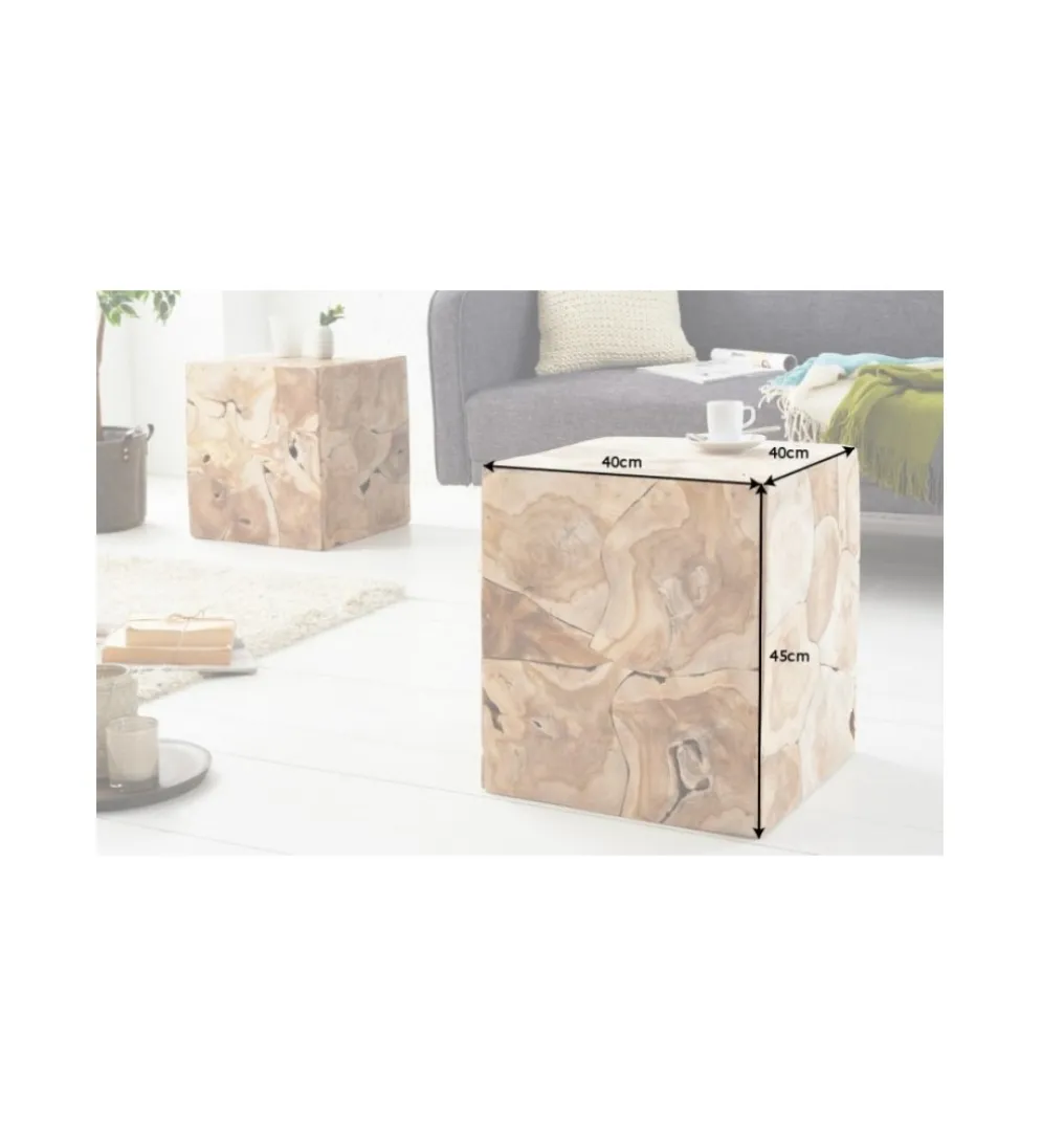 Stolik kawowy Square 40 cm teak