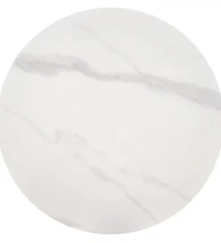 Stolik kawowy TALBI 50 cm w optyce białego marmuru