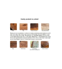 Stolik kawowy TANGER 75 cm w optyce dąb sękaty