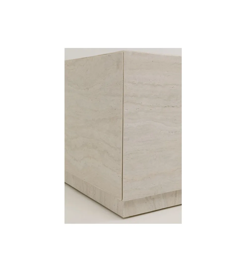 Stolik kawowy TRAVERTINO TRUNK 80 x 60 cm