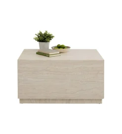 Stolik kawowy TRAVERTINO TRUNK 80 x 60 cm