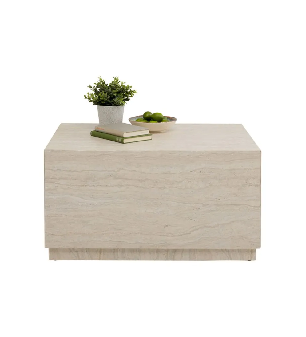 Stolik kawowy TRAVERTINO TRUNK 80 x 60 cm