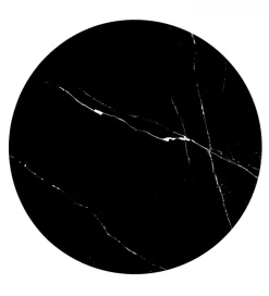 Stolik kawowy TRIBECA 50 cm ceramika w optyce czarnego marmuru