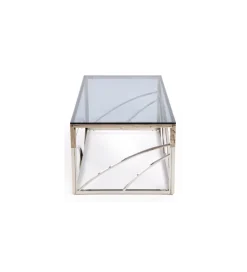 Stolik kawowy UNIVERSE 120 cm srebrny
