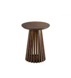 Stolik kawowy VINCENT 40 cm drewno mango brązowy
