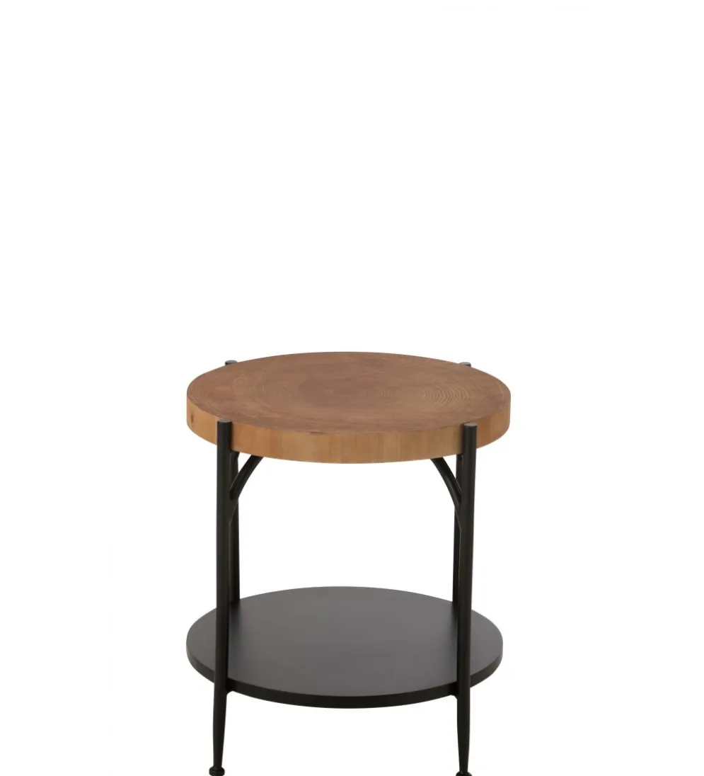 Stolik kawowy VONI 45 cm woptyce drewna