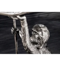 Stolik kawowy WILDLIFE MONKEY 55 cm srebrny