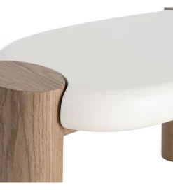 Stolik kawowy WINAS 125 cm biały naturalny