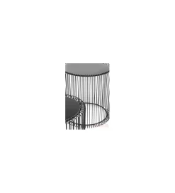 Stolik kawowy Wire set zestaw 2 czarny