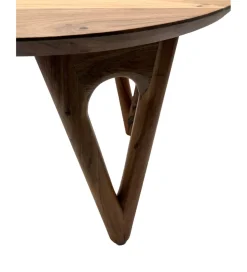 Stolik kawowy WOHNLING 60 cm drewno akacja