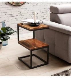 Stolik kawowy WOHNLING 45 cm drewno sheesham