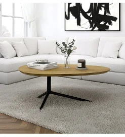 Stolik kawowy WOHNLING 87 cm drewno akacja