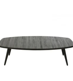 Stolik kawowy ZAMBIA 120 cm drewno teak czarny