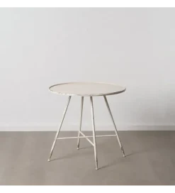 Stolik kawowy ZEGARTA 80 cm kremowy