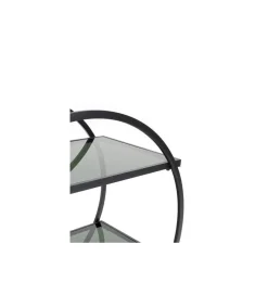 Stolik na kółkach LOFT 74 cm czarny