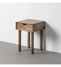 Stolik nocny AMY 55 cm drewno kauczuk