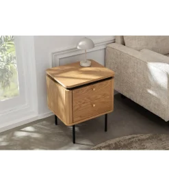Stolik nocny ATELIER 55 cm kolor dębu