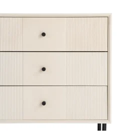 Stolik nocny ENTARADA 61 cm kremowy