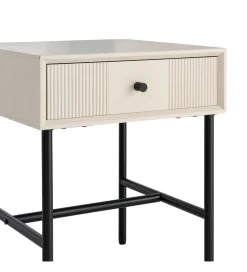 Stolik nocny ENTARADA 40 cm kremowy