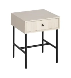 Stolik nocny ENTARADA 40 cm kremowy