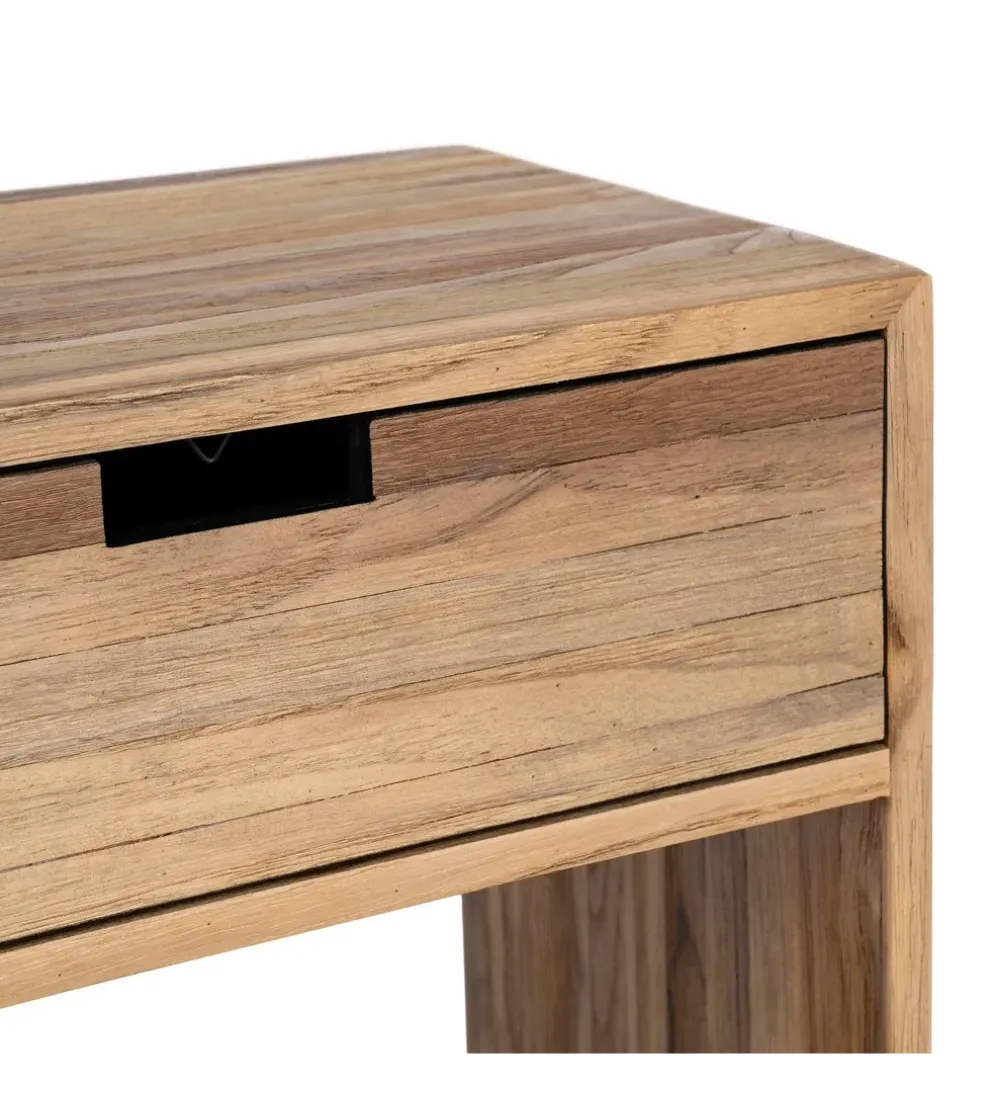 Stolik nocny KURAN 60 cm drewno teak