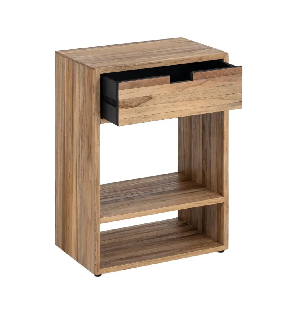 Stolik nocny KURAN 60 cm drewno teak