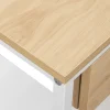 Stolik nocny PRETRUSIA 50 cm naturalny biały
