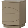 Stolik nocny TEO 50 cm drewno sosny mud