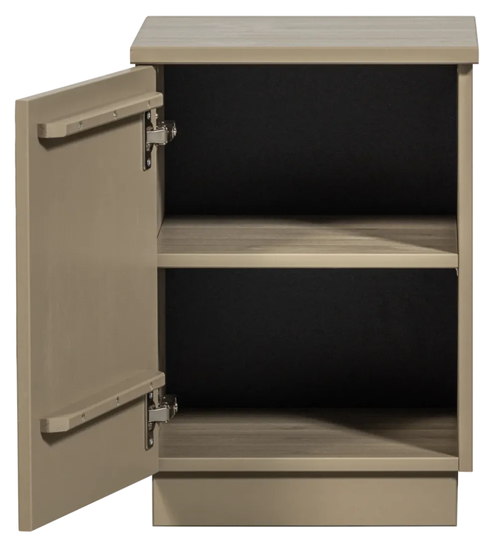 Stolik nocny TEO 50 cm drewno sosny mud