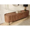 Stolik pod TV ADLON 200 cm drewno mango wzór 3D