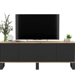 Stolik pod Tv Apollo B III 150 cm czarny