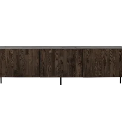 Stolik pod TV BONO 180 cm drewno jesion ciemny brązowy
