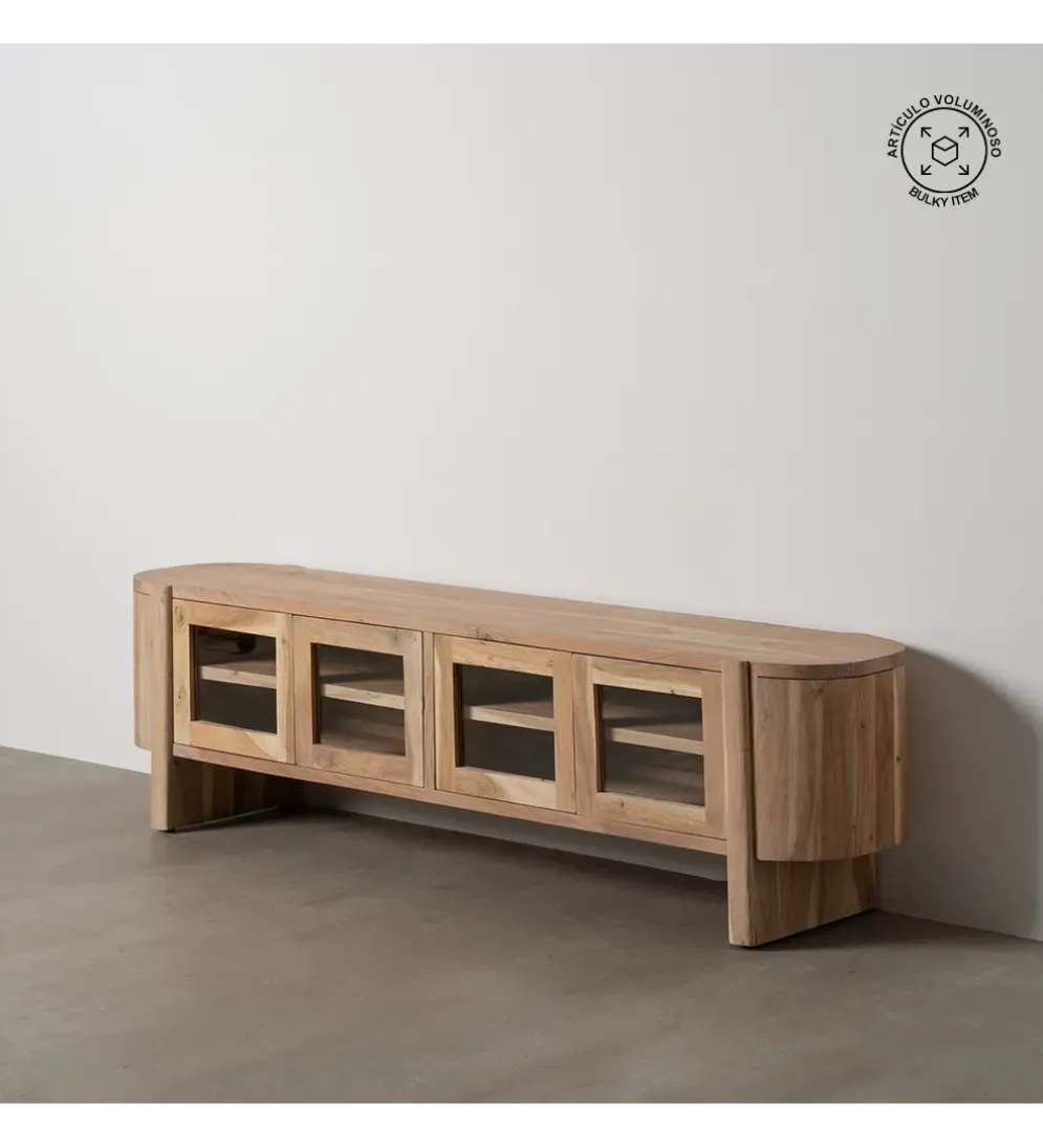 Stolik pod TV CREEL 180 cm drewno mango