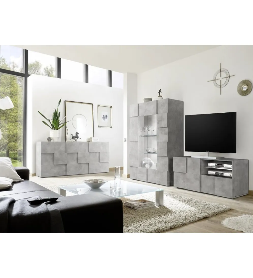 Stolik Pod TV DAMA 122 Cm w optyce betonu