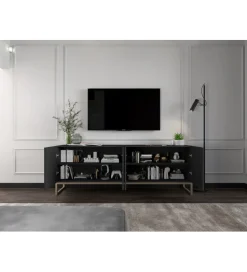 Stolik pod Tv ELPIS 150 cm czarny