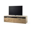 Stolik pod TV ESPERO 184 cm dąb sękaty olejowany w kolorze bianco