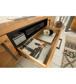 Stolik pod TV FACTORY Thor 200 cm drewno dąb dziki
