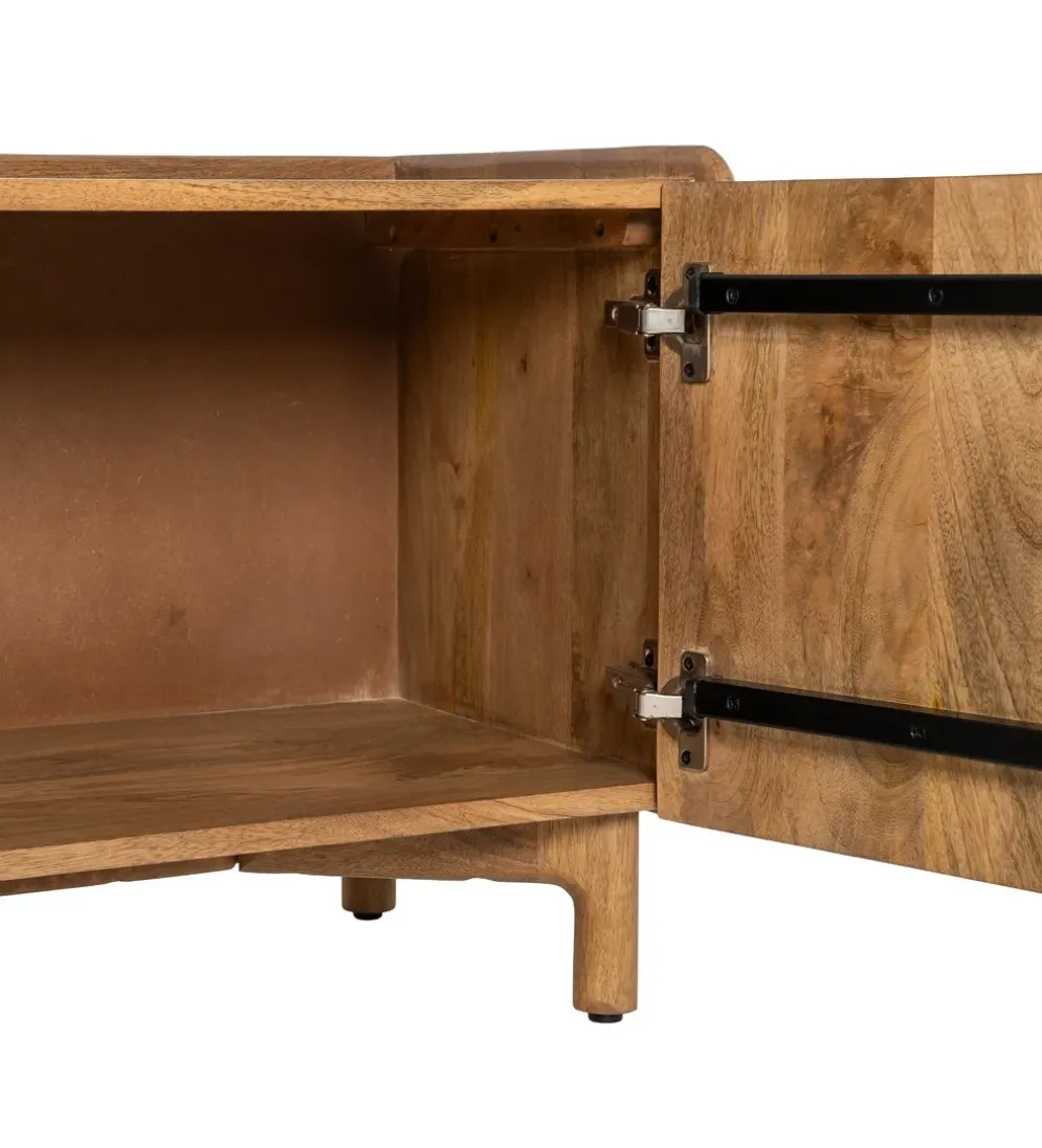 Stolik pod TV GALT 160 cm drewno mango naturalny