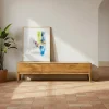 Stolik pod TV GALT 160 cm drewno mango naturalny niższy