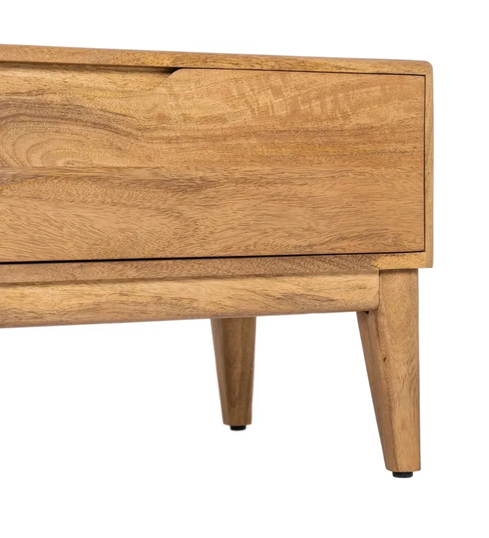 Stolik pod TV GALT 160 cm drewno mango naturalny niższy
