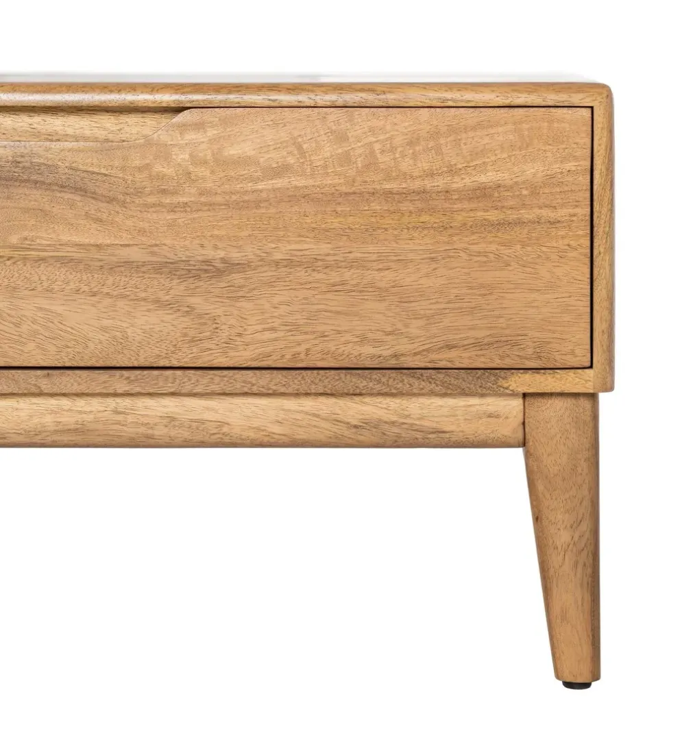Stolik pod TV GALT 160 cm drewno mango naturalny niższy