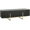 Stolik pod TV GATSBY 160 cm drewno mango czarna