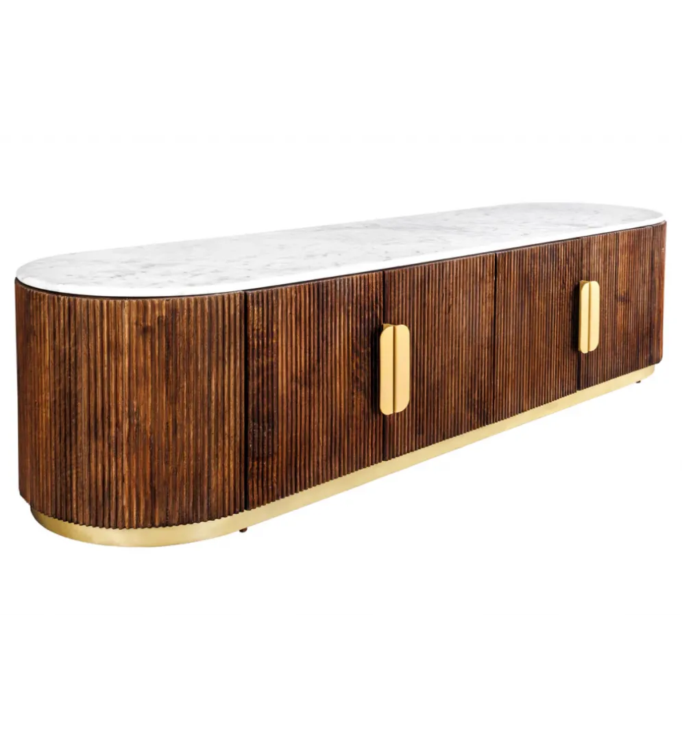 Stolik pod TV GATSBY 170 cm drewno mango brązowy