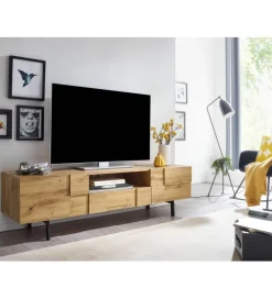Stolik pod Tv GROSSETO 160 cm w kolorze dąb
