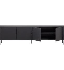 Stolik pod TV GUNNAR 200 cm czarny mat