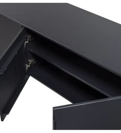 Stolik pod TV GUNNAR 200 cm czarny mat