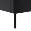 Stolik pod TV GUNNAR 154 cm drewno sosny czarny mat